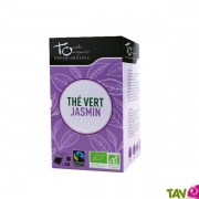 Th vert Jasmin bio de Chine, bote de 24 sachets